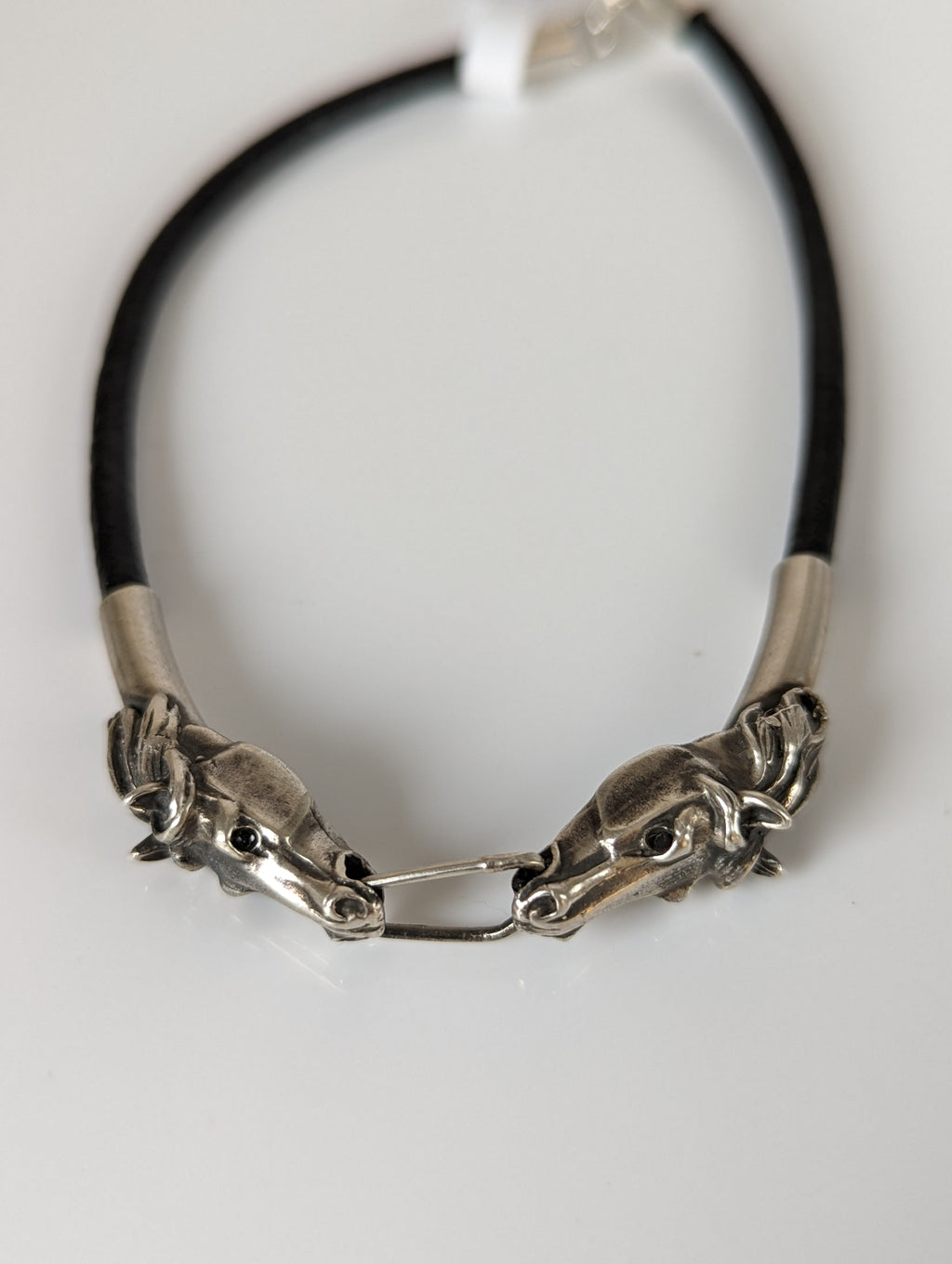 Silver Steed Horse Head Link Bracelet