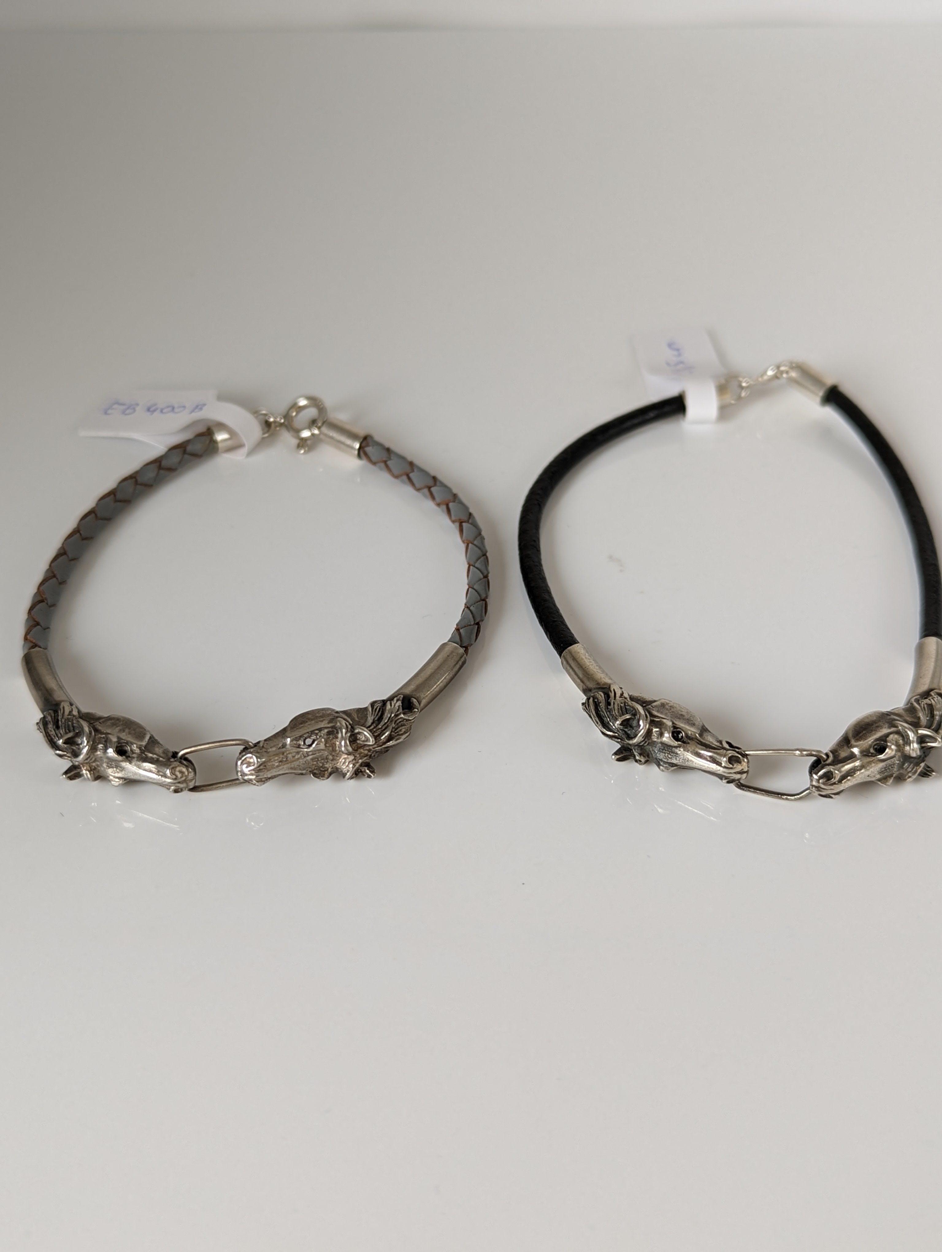 Silver Steed Horse Head Link Bracelet