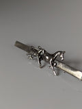 Silver Steed Mare & Foal Brooch / Stock Tie Pin