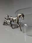 Silver Steed Brood Mare Brooch / Stock Tie Pin