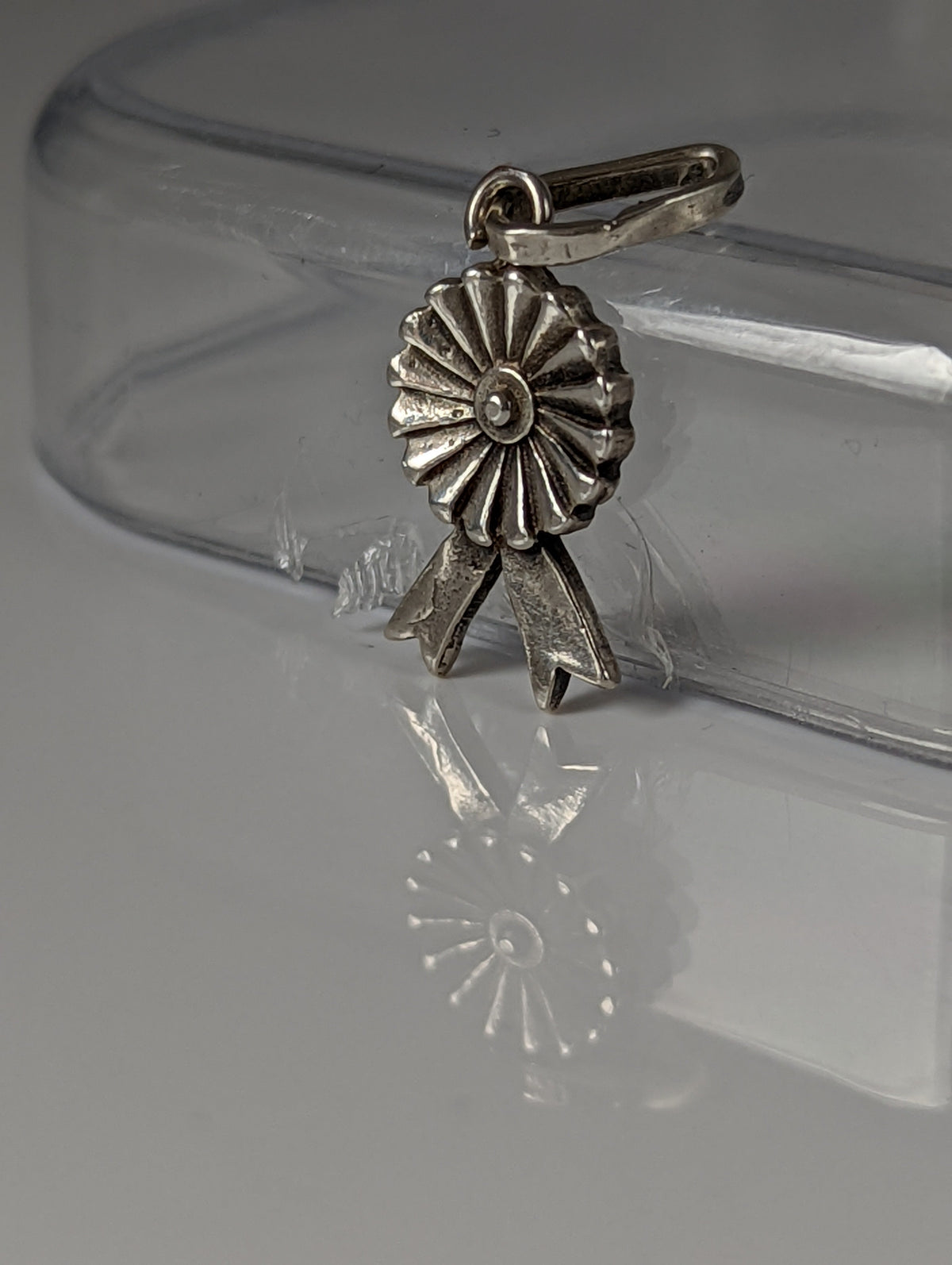 Silberpferd Rosette Silberanhänger