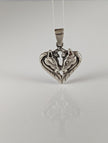 Silver Steed Horse Heart pendant