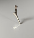 Silver Steed Horseshoe Nail Silver Pendant