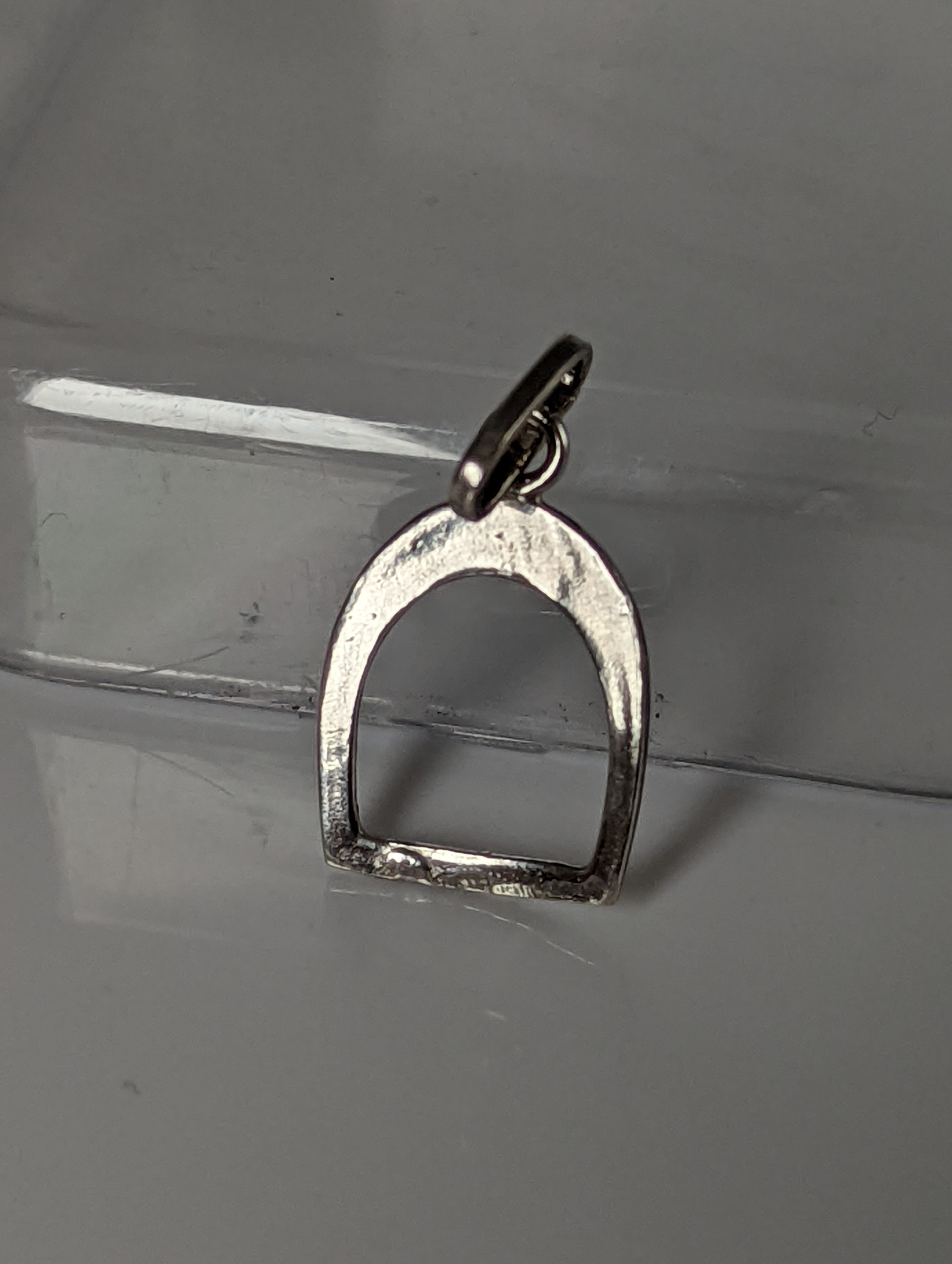 Silver Steed Stirrup Silver Pendant