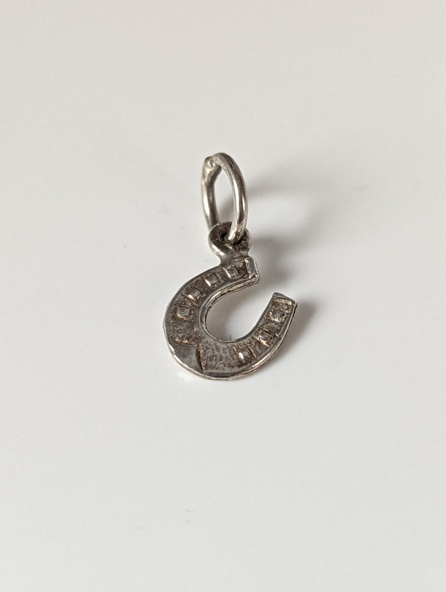 Silver Steed Horseshoe Silver Pendant