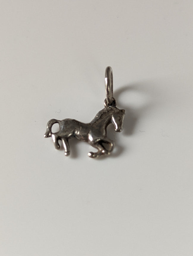 Silver Steed Horse Silver Pendant