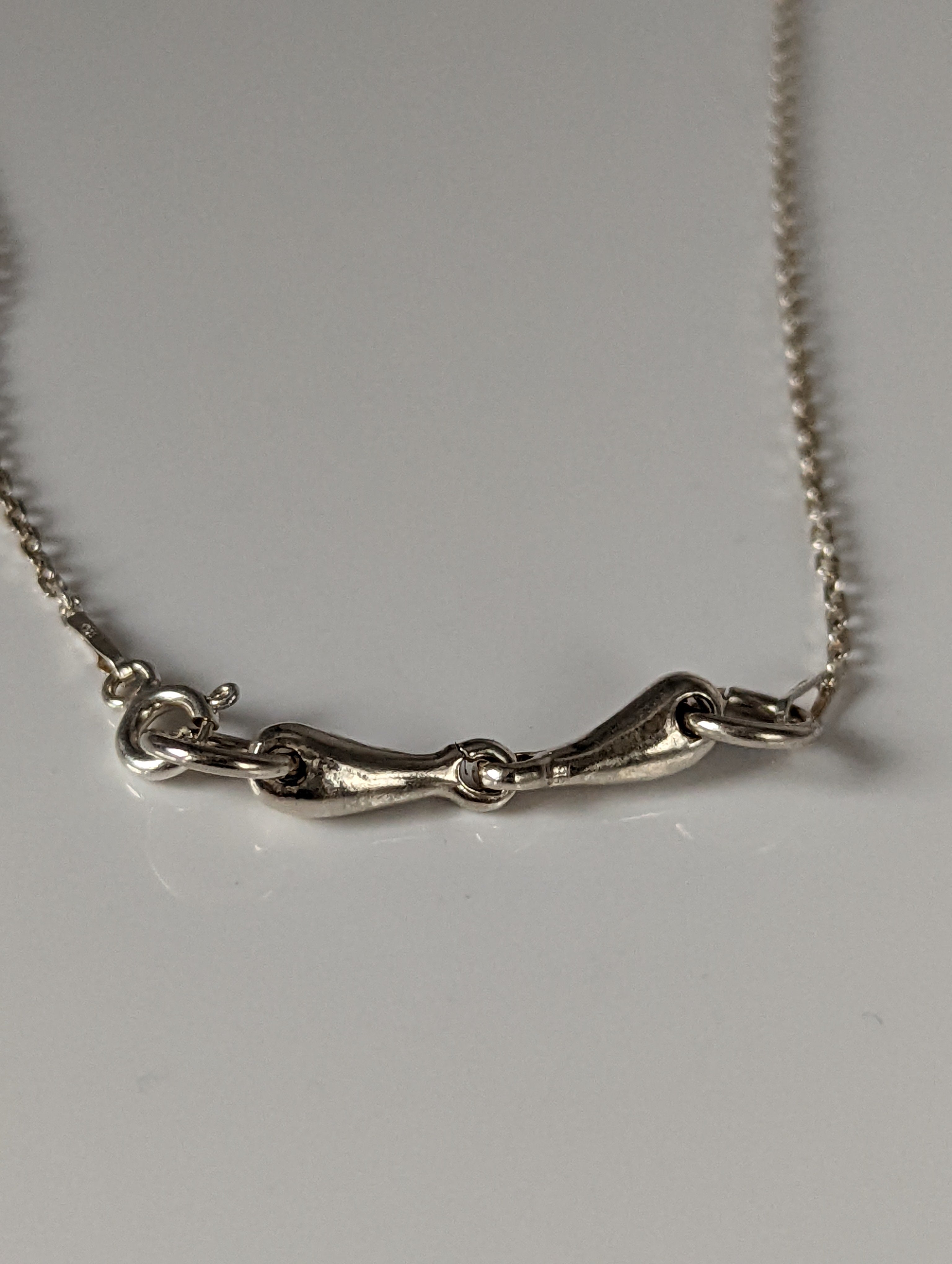 Silver Steed Snaffle Necklace