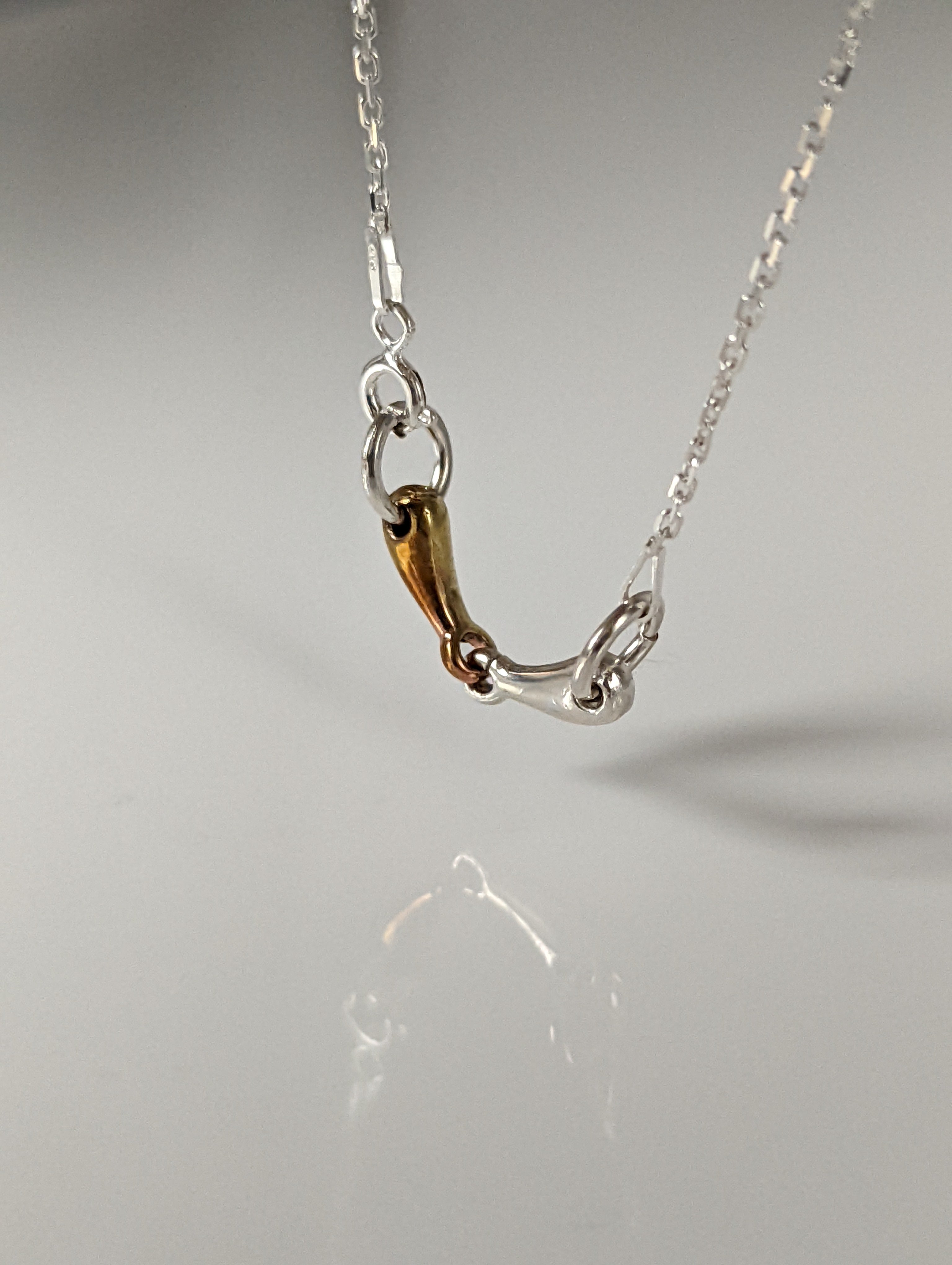Silver Steed Snaffle Necklace