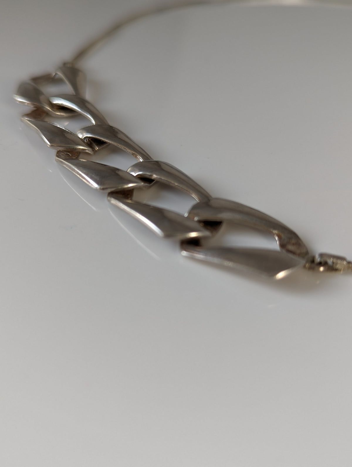 Silver Steed Chain Link Necklace