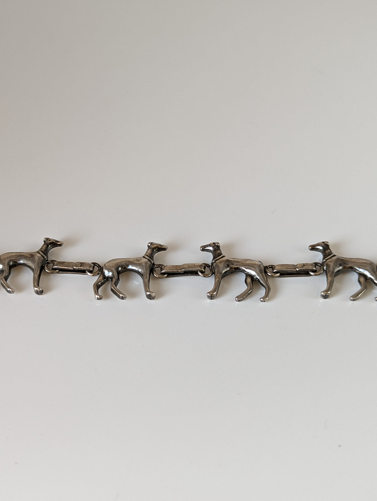 Silver Steed Greyhound Silver Bracelet