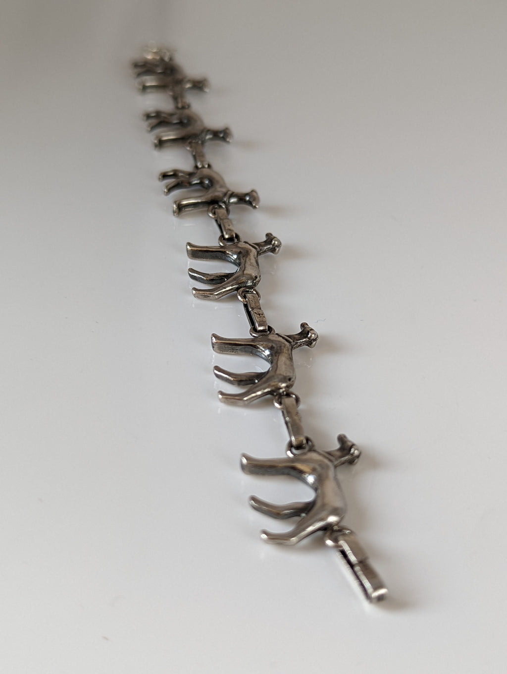 Silver Steed Greyhound Silver Bracelet