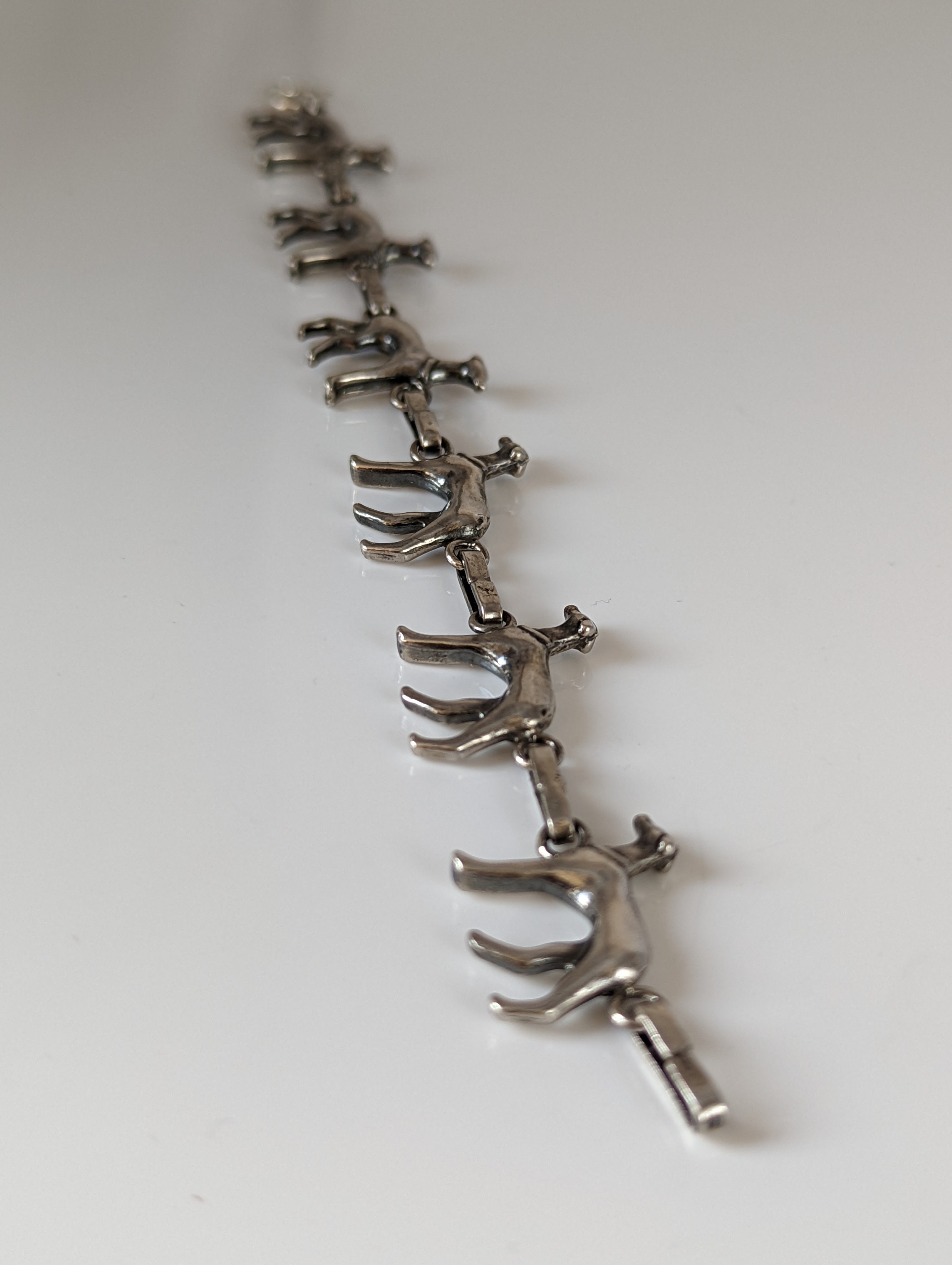 Silver Steed Greyhound Silver Bracelet