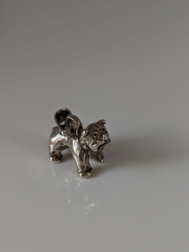 Silver Steed Terrier Silver Pendant