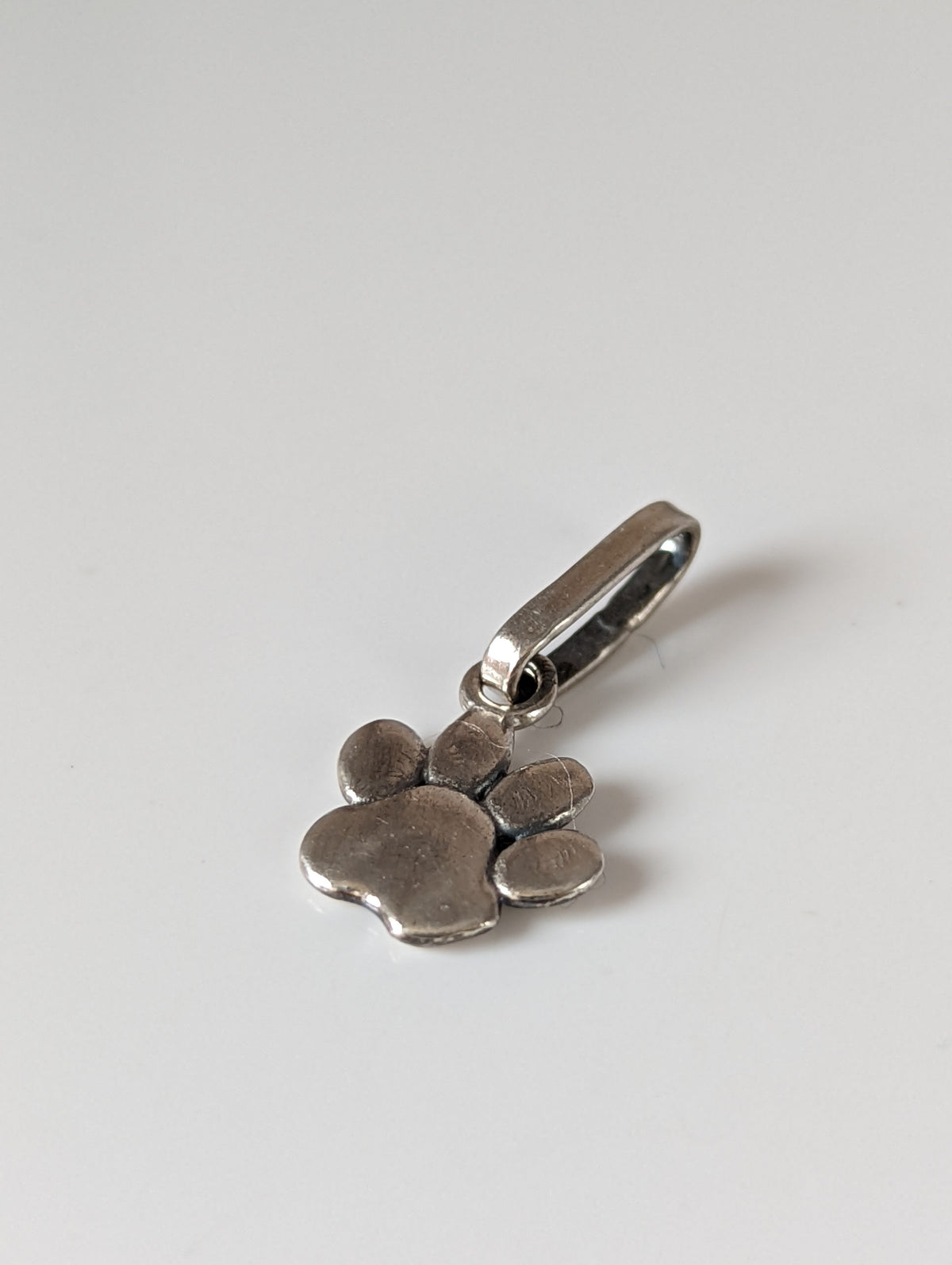 Silver Steed Paw Print Silver Pendant
