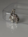 Silver Steed Schnauzer Head Silver Pendant