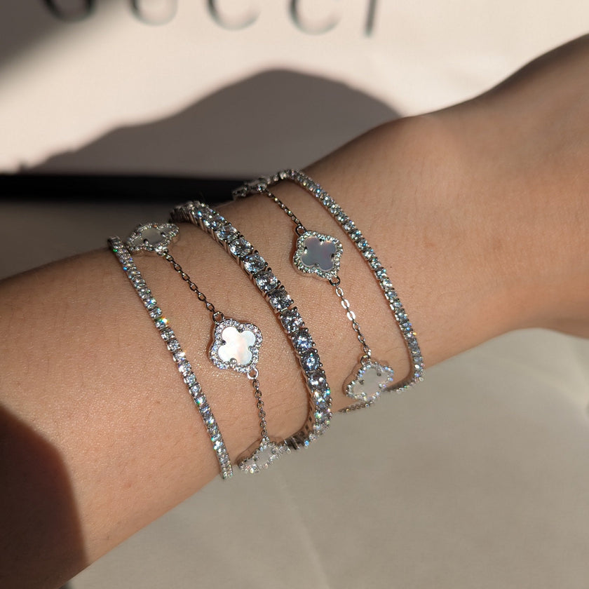 Luxe Sterling Silver 4mm Tennis bracelet