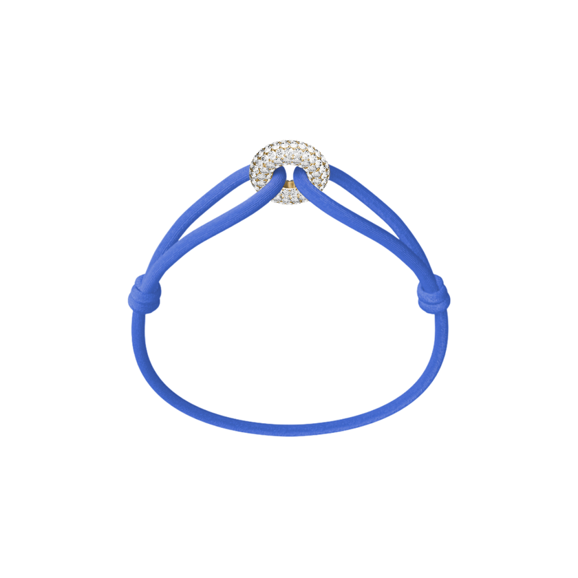 Goldener Soho Pavé Kordelarmband