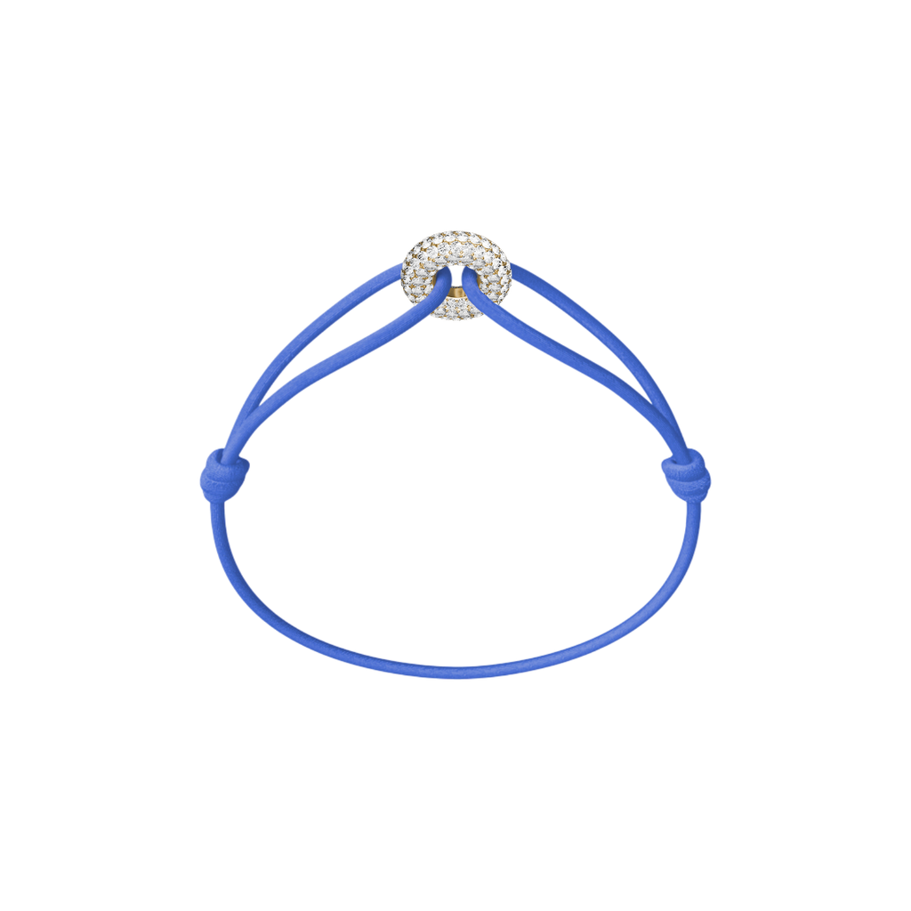 Mini Golden Soho Pavé Cord Bracelet