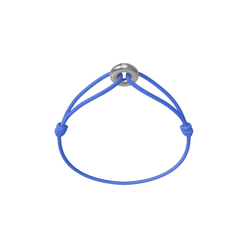 Mini Silver Soho Diamond Cord Bracelet
