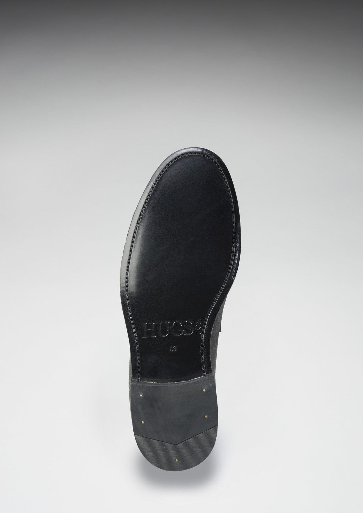 Slate Grey Suede Loafers, Welted Leather Sole