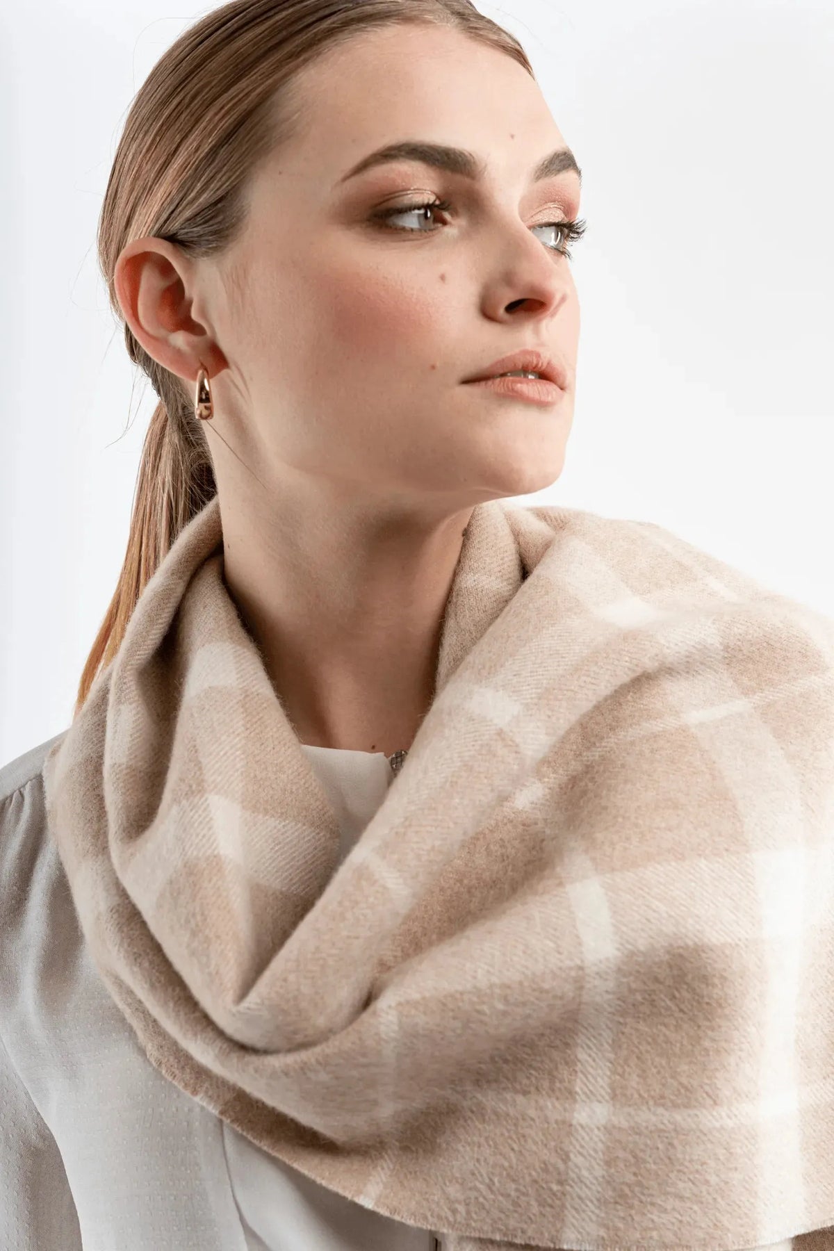 Alpaca Plaid Scarf