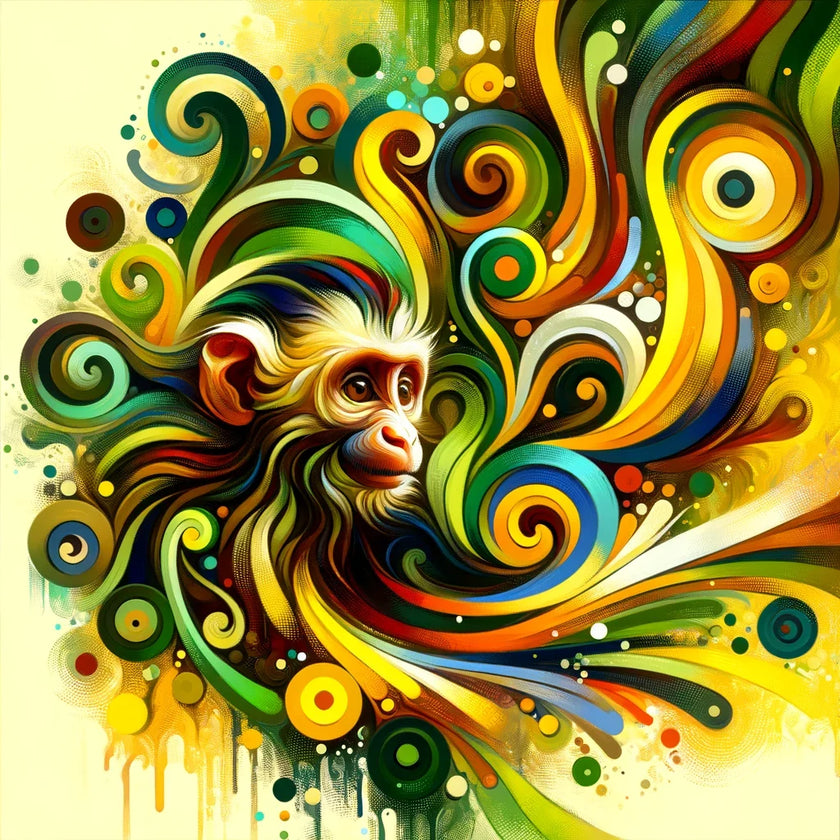 Playful Monkey Canvas