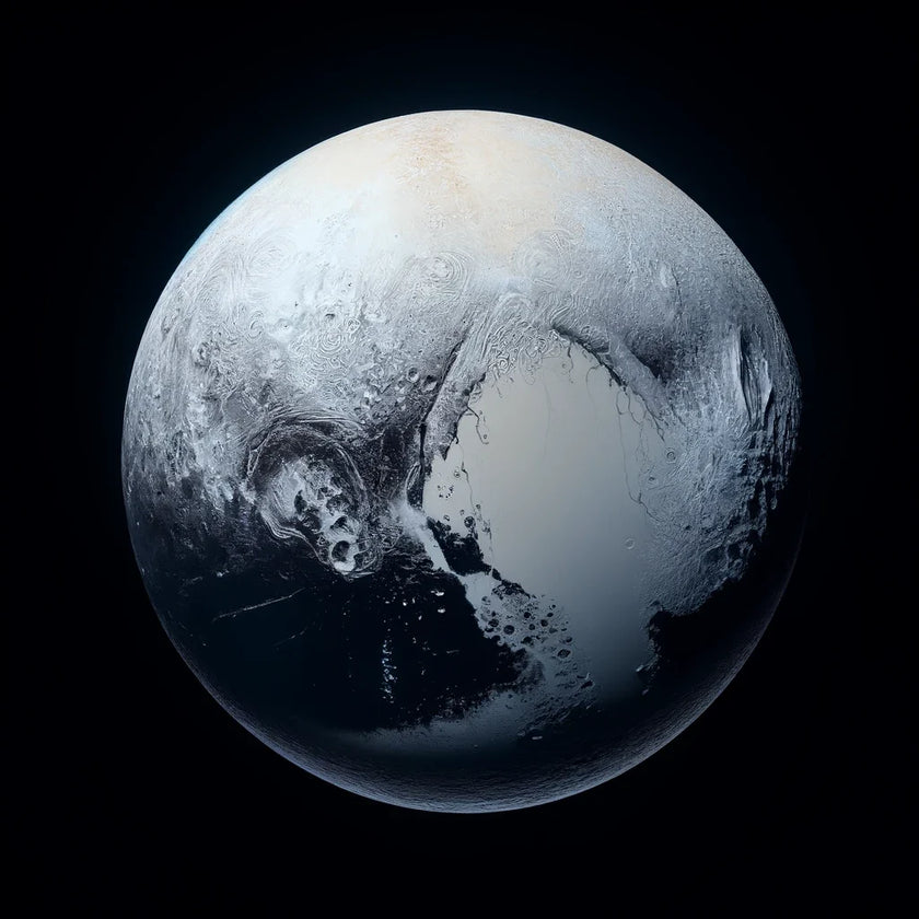 Pluto's Cosmic Isolation Canvas