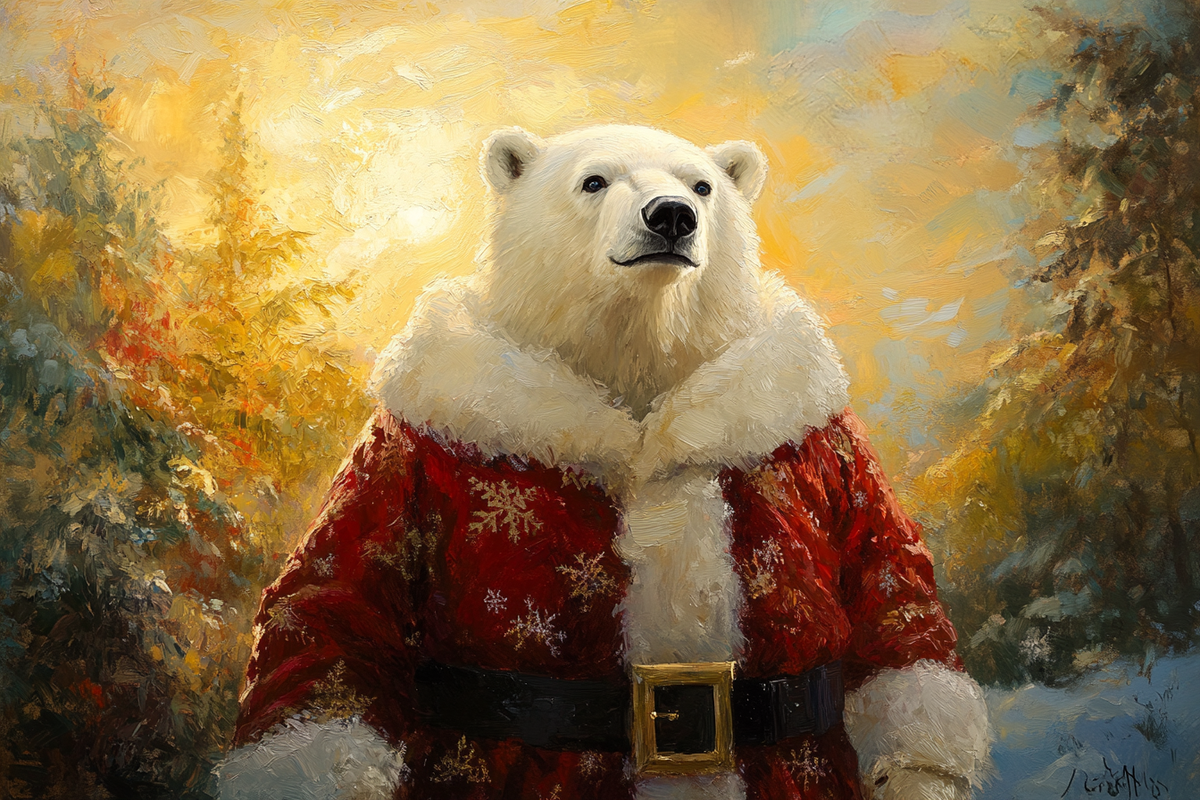 Polar Cheer Canvas