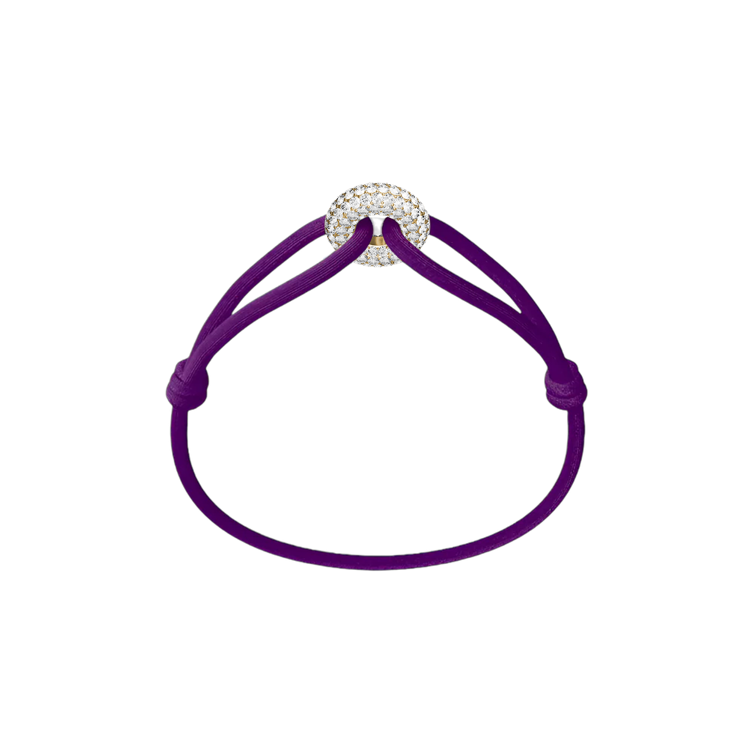 Goldener Soho Pavé Kordelarmband