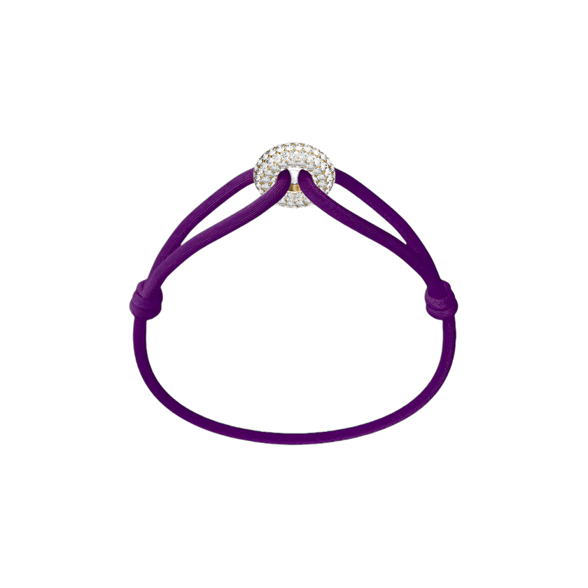 Goldener Soho Pavé Kordelarmband