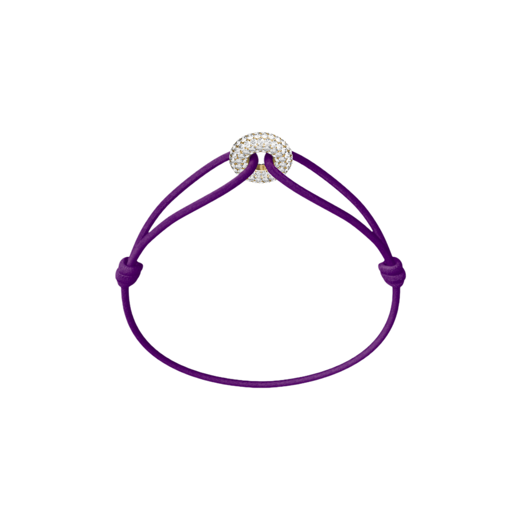 Mini Golden Soho Pavé Cord Bracelet
