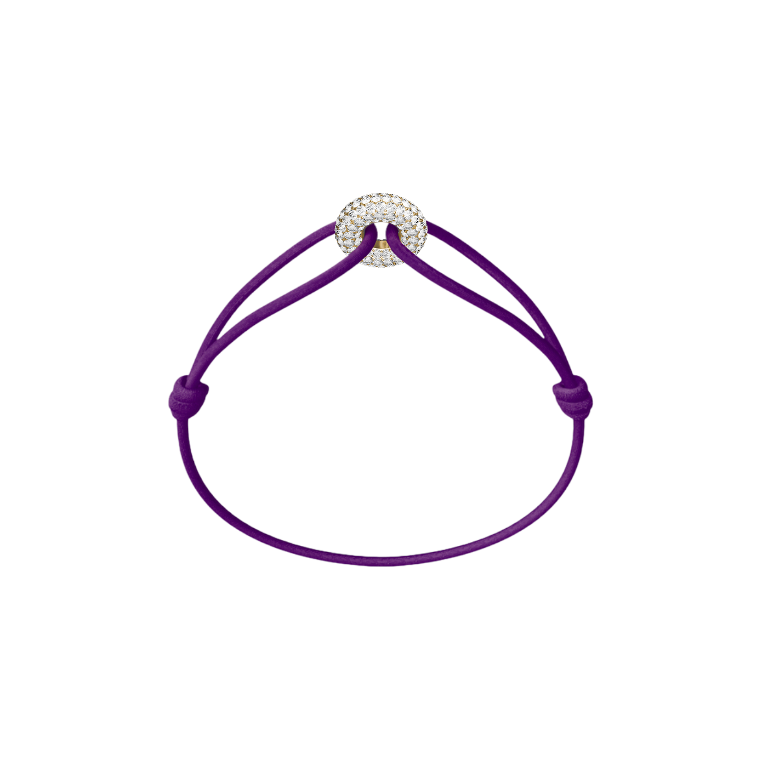 Mini Golden Soho Pavé Cord Bracelet