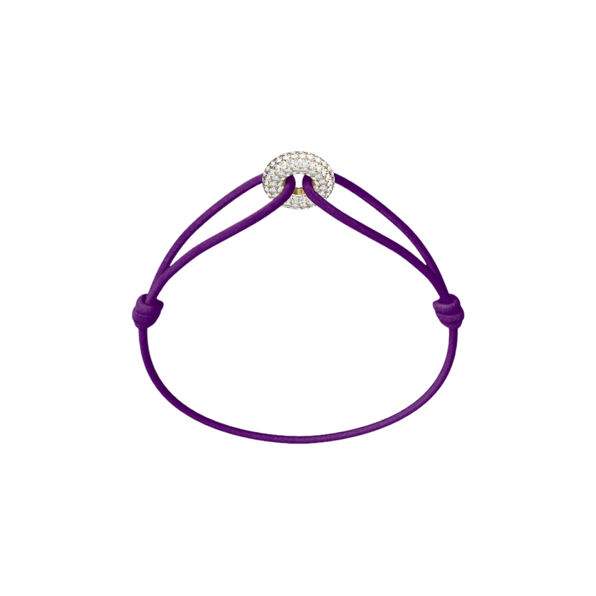 Mini Golden Soho Pavé Cord Bracelet
