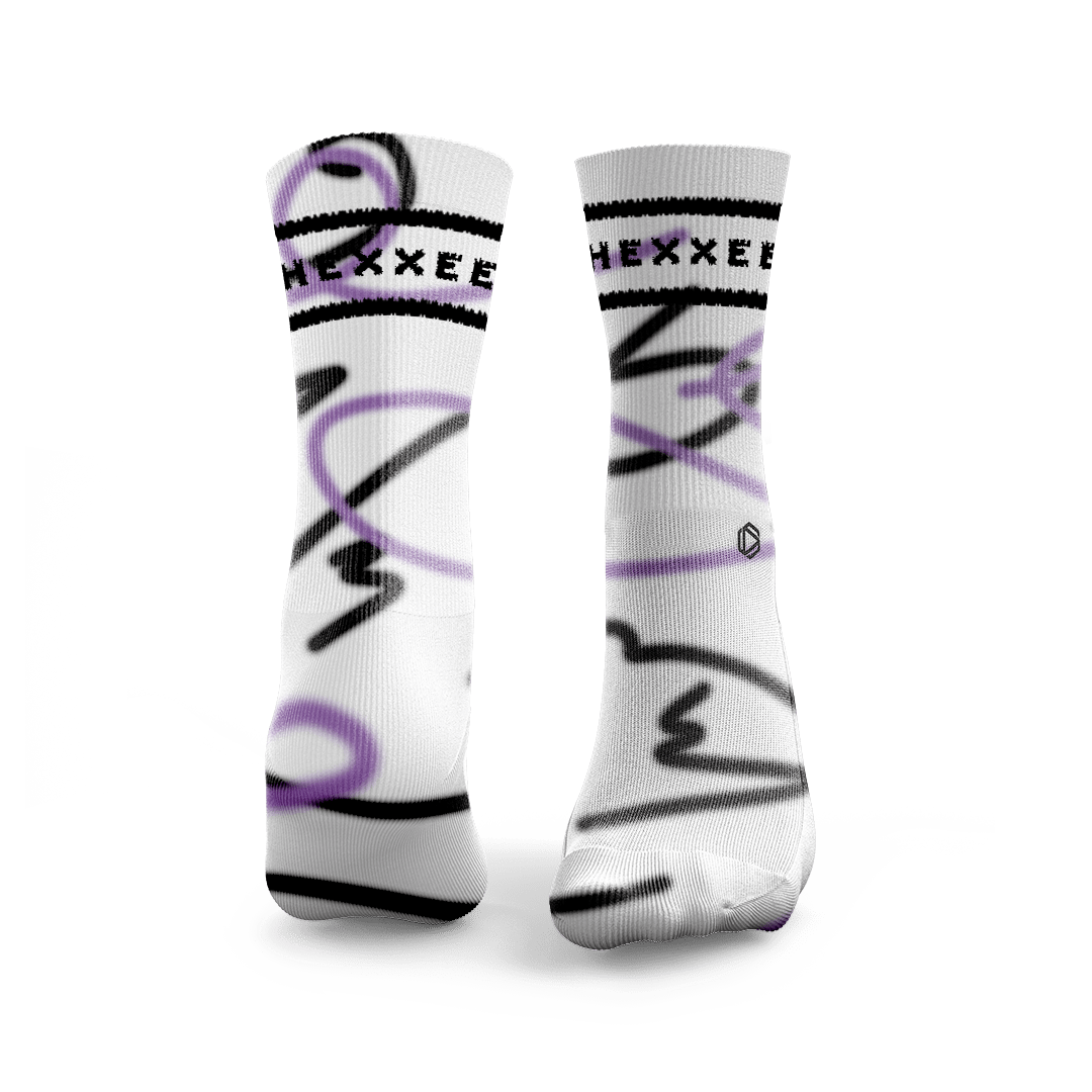 Padel-Socken mit Wellenlinien-Design