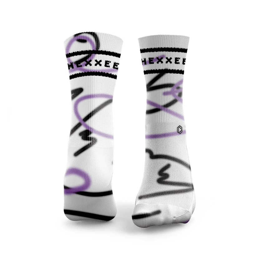 Padel-Socken mit Wellenlinien-Design