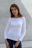 Long Sleeve Crew Neck Cotton Modal T-shirt