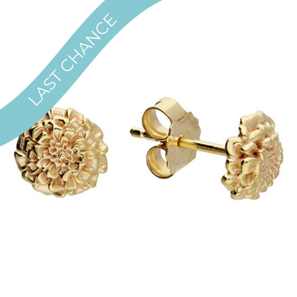 Marigold Gold Vermeil Silver Studs