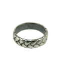 925 Silver Plaited Mane Ring – Handmade Equestrian Band for Him & Her