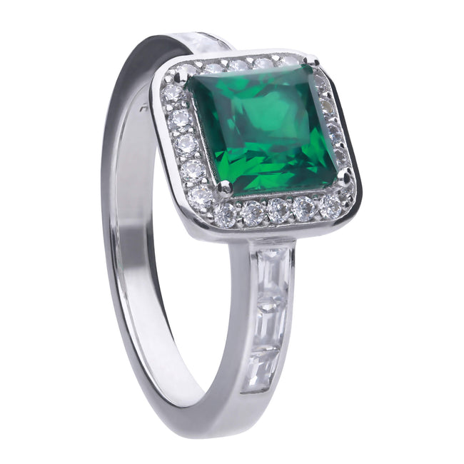Diamonfire Ring im Art-Déco-Stil mit Pavé-Fassung