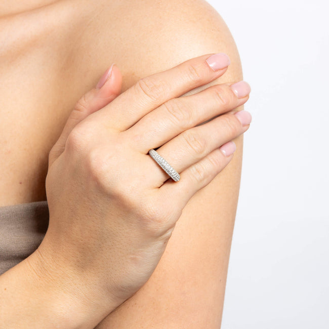 Diamonfire Pavé-Kuppelring
