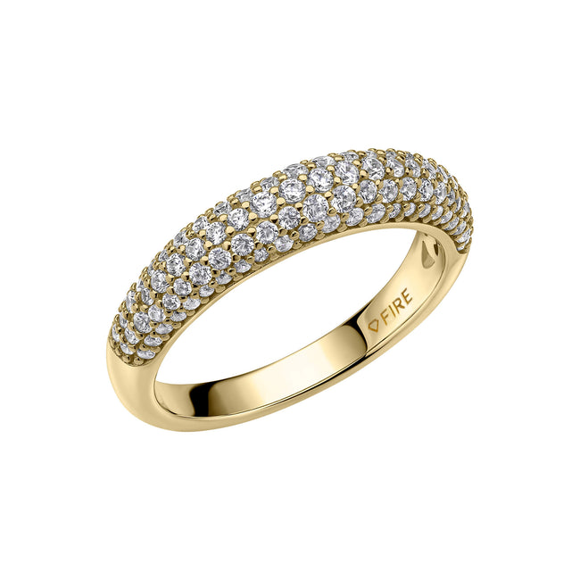 Anillo de cúpula engastado en pavé Diamonfire