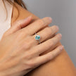 Diamonfire Oval Zirconia Pave Ring