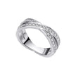 Diamonfire Zirconia Criss Cross Ring