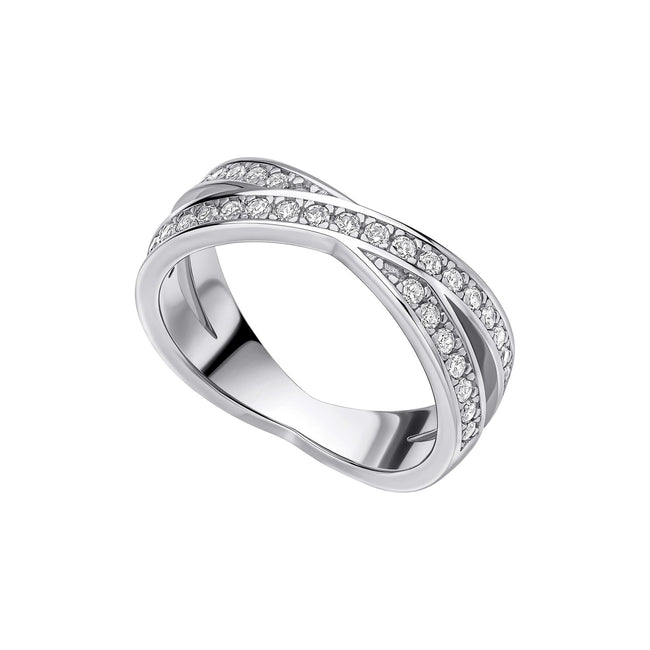 Diamonfire Zirkonia Criss-Cross-Ring