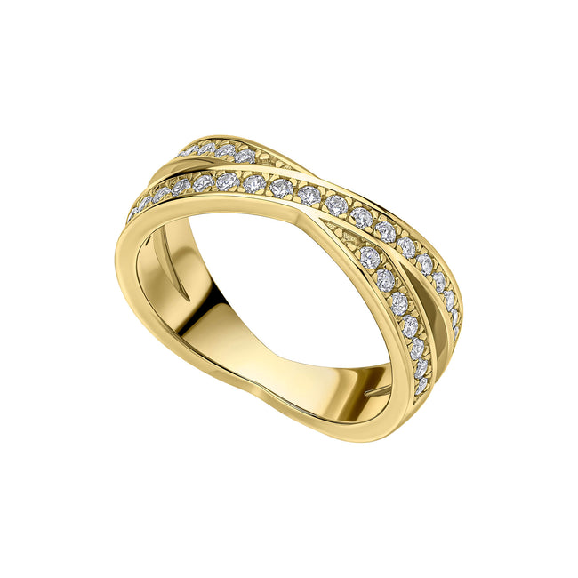 Anillo Diamonfire Zirconia Criss Cross
