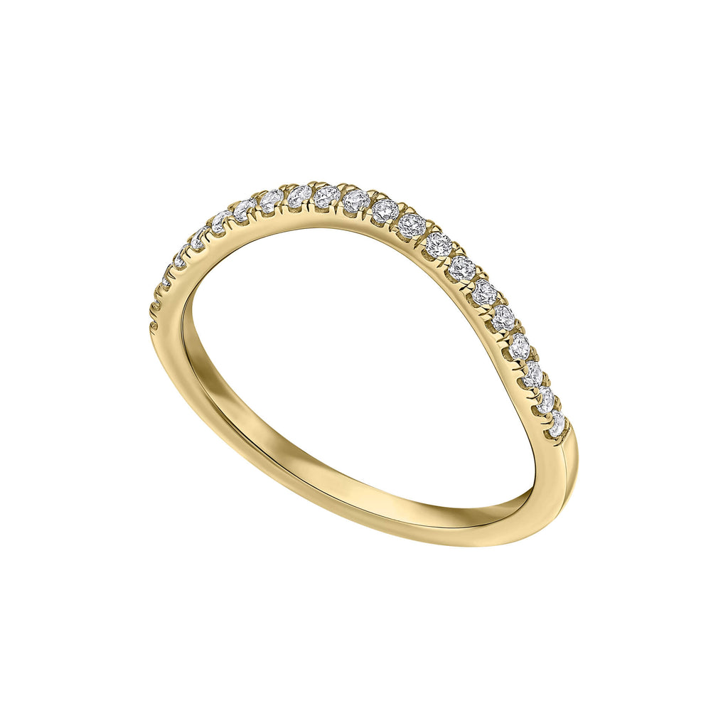 Diamonfire Zirkonia Wellen-Cluster-Ring