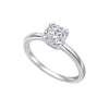 Diamonfire Double Claw Solitaire Ring