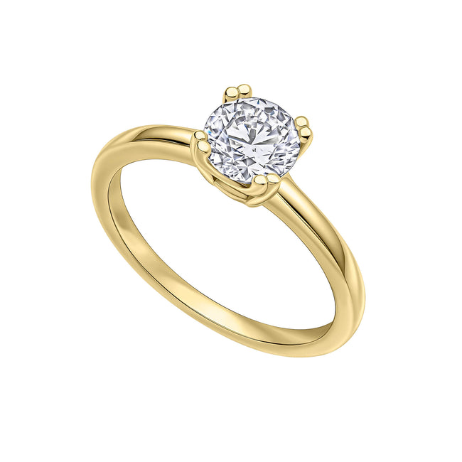 Anillo Solitario de Doble Garra Diamonfire