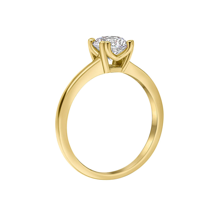 Diamonfire Double Claw Solitaire Ring
