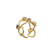 Anillo Ajustable de Piedra Preciosa Thalia: Labradorita